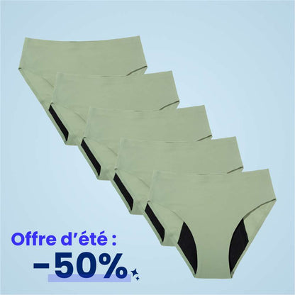 Culotte fuite urinaire sans couture (lot de 5)