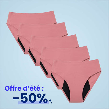 Culotte fuite urinaire sans couture (lot de 5)