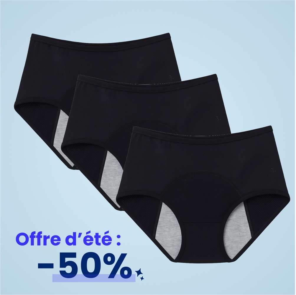 Culotte fuite urinaire (lot de 3)