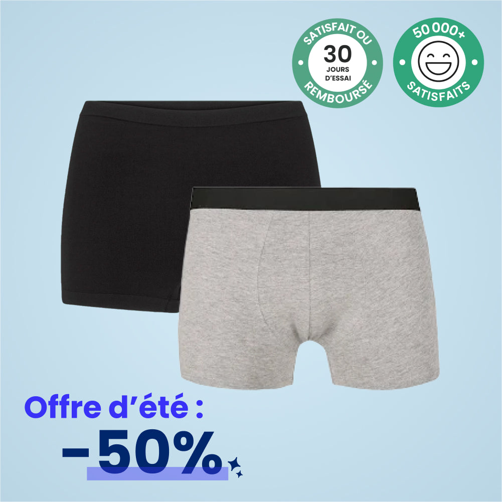 Boxer fuite urinaire (Lot de 2)