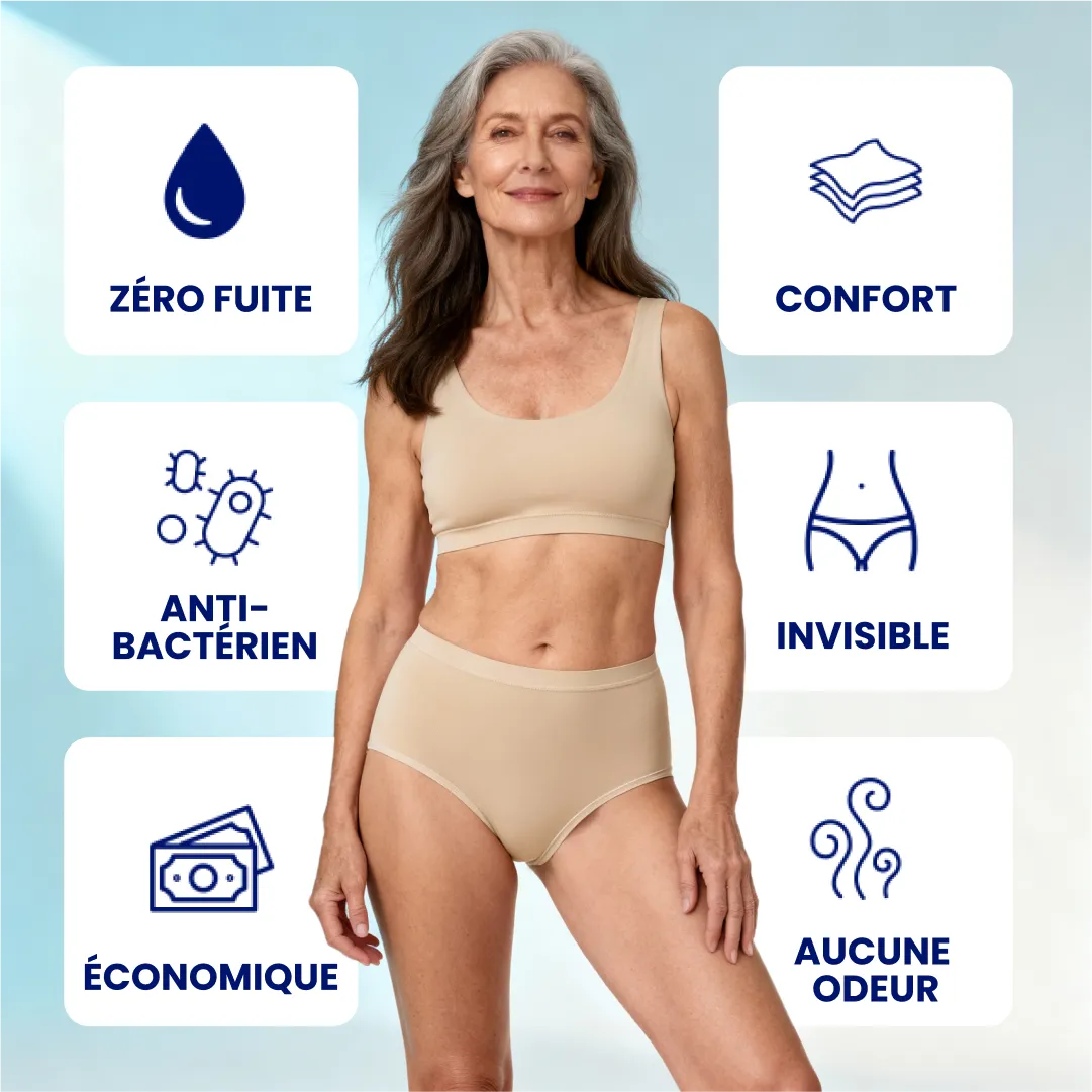 Culotte fuite urinaire en dentelle