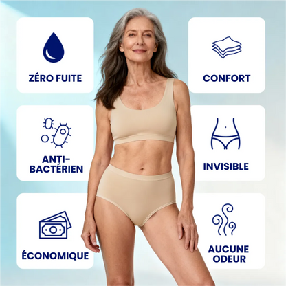 Culotte fuite urinaire en dentelle